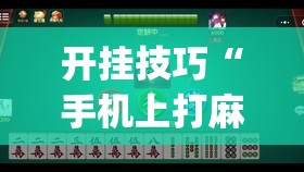 开挂技巧“手机上打麻将必胜软件”(其实有挂)辅助透视教程