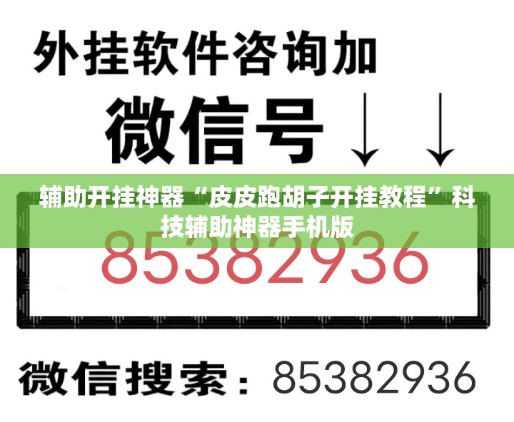 辅助开挂神器“皮皮跑胡子开挂教程”科技辅助神器手机版