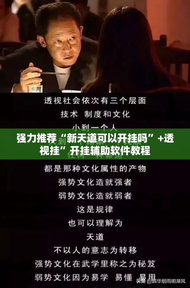强力推荐“新天道可以开挂吗”+透视挂”开挂辅助软件教程