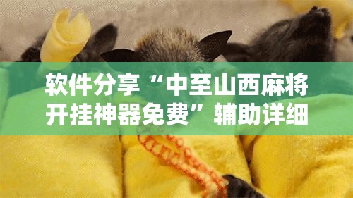 软件分享“中至山西麻将开挂神器免费”辅助详细步骤与使用技巧