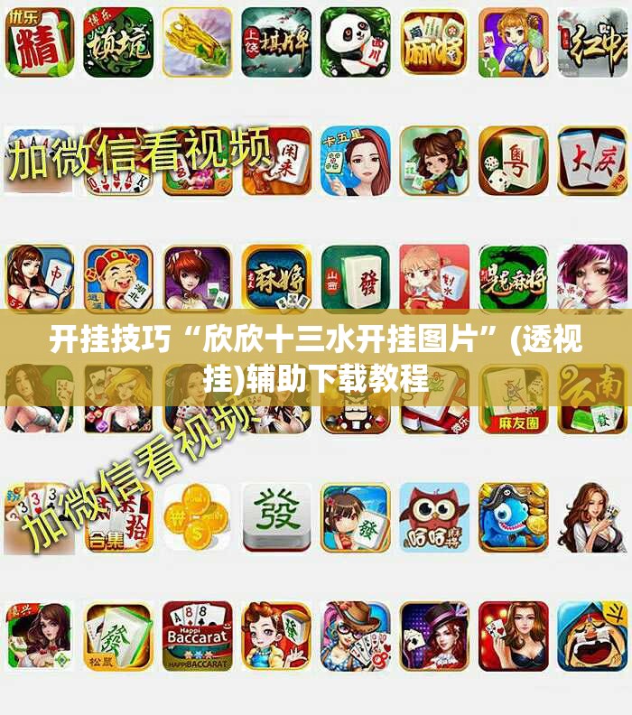 开挂技巧“欣欣十三水开挂图片”(透视挂)辅助下载教程